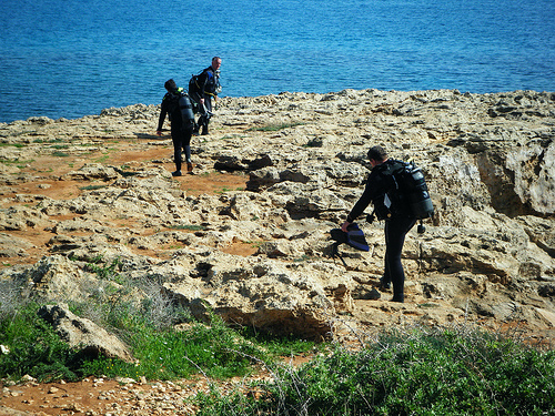 cliff dive