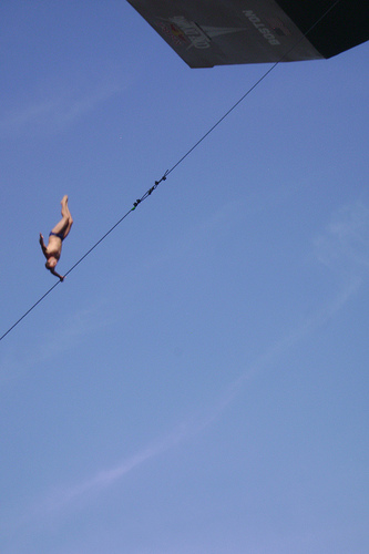 cliff diving