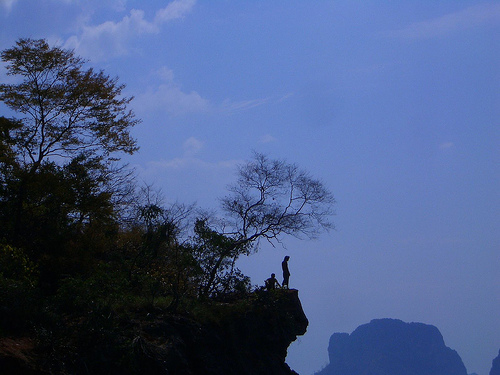 cliff diving