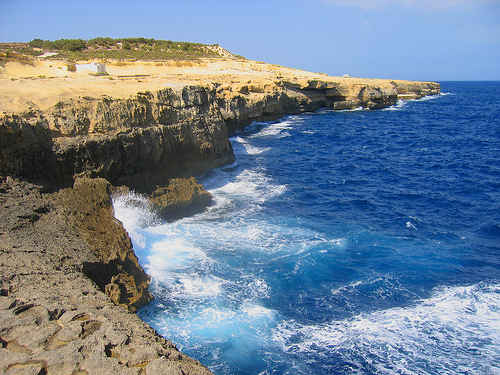 cliff diving
