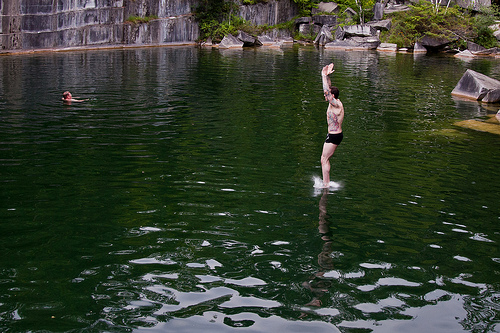 cliff diving