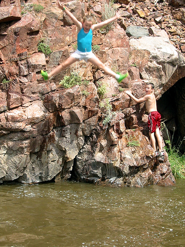 cliff dive
