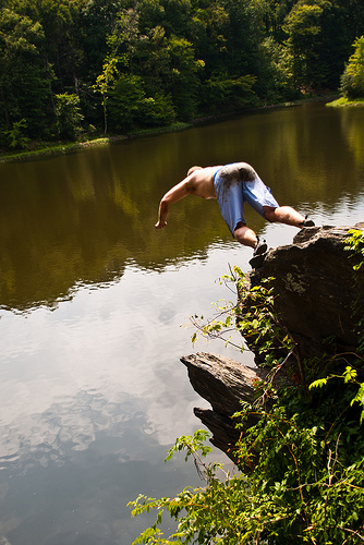 cliff dive