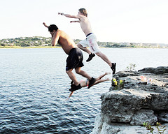 cliff dive