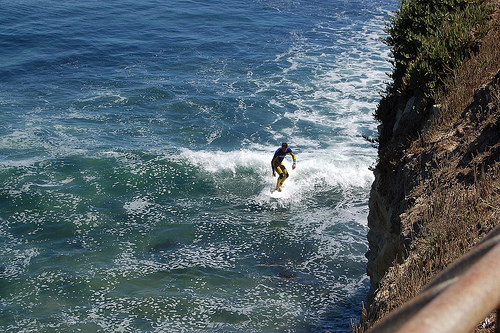 cliff diving