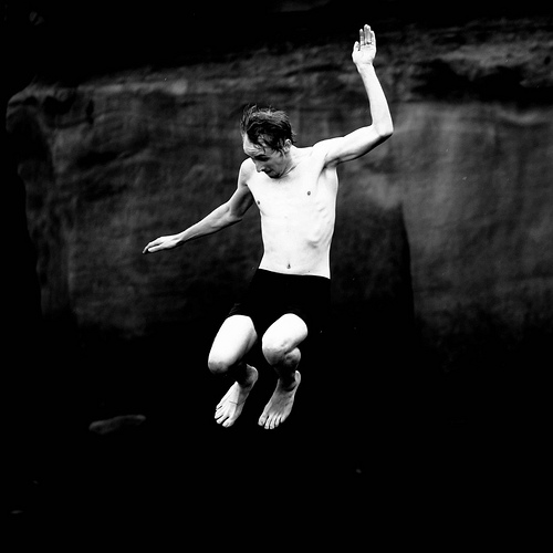 cliff diving