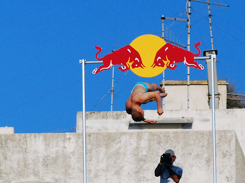 cliff diving