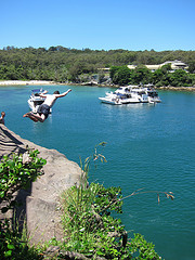 cliff diving