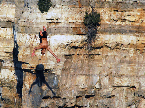 cliff diving