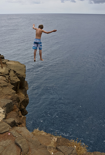 cliff jump