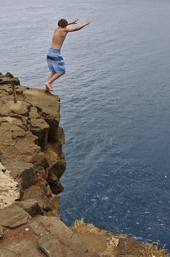 cliff jump