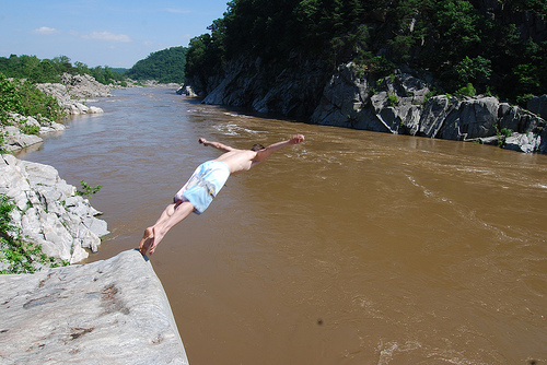 cliff dive