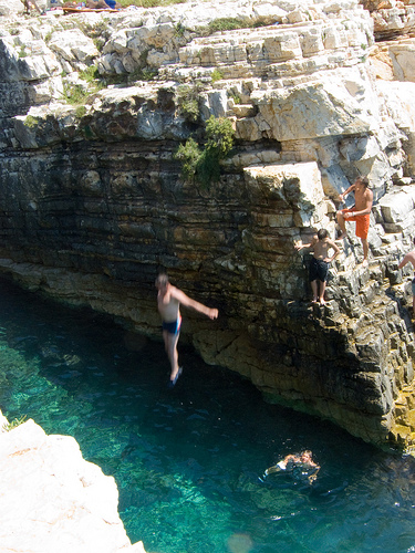 cliff jump