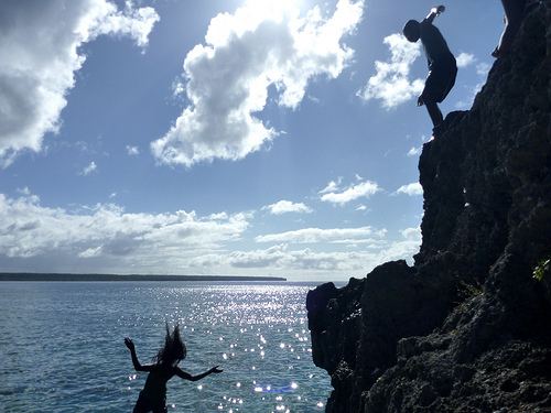 cliff jump