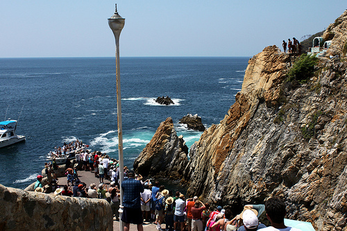 cliff diving