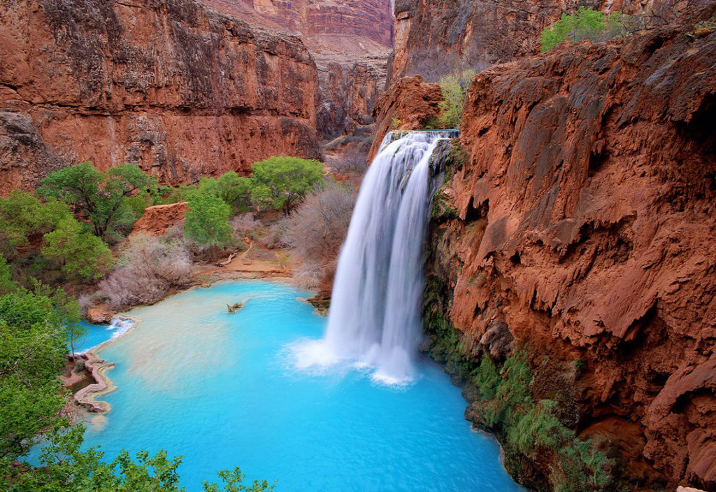 Havasupai Falls Cliff Diving in Arizona